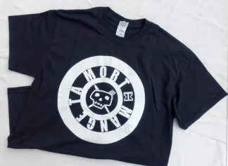 T-shirt logo cercle Noir